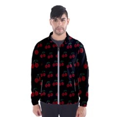 Cherries Black Wind Breaker (men) by snowwhitegirl