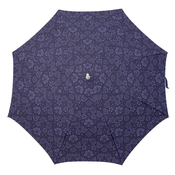 Damask Purple Straight Umbrellas