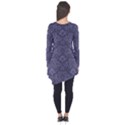 Damask Purple Long Sleeve Tunic  View2