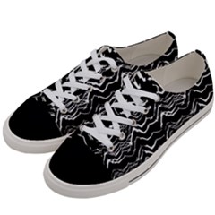 Dark Abstract Pattern Women s Low Top Canvas Sneakers by dflcprints