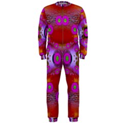 Shimmering Pond With Lotus Bloom Onepiece Jumpsuit (men)  by pepitasart