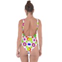 Multicolored Circles Motif Pattern Bring Sexy Back Swimsuit View2