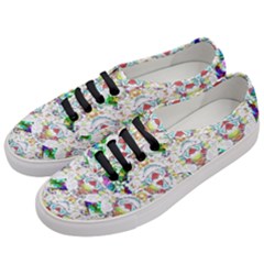 Nine Little Cartoon Dogs In The Green Grass Women s Classic Low Top Sneakers by pepitasart
