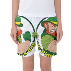 St  Patricks Day Women s Basketball Shorts by Valentinaart