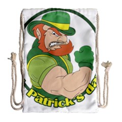 St  Patricks Day Drawstring Bag (large) by Valentinaart