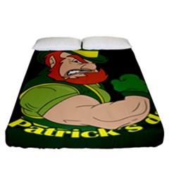 St  Patricks Day Fitted Sheet (california King Size) by Valentinaart