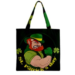 St  Patricks Day Zipper Grocery Tote Bag by Valentinaart