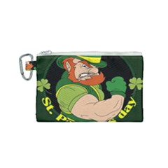 St  Patricks Day Canvas Cosmetic Bag (small) by Valentinaart