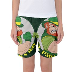 St  Patricks Day Women s Basketball Shorts by Valentinaart