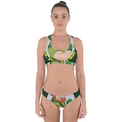 St  Patricks Day Cross Back Hipster Bikini Set by Valentinaart