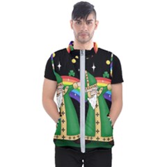  St  Patrick  Dabbing Men s Puffer Vest by Valentinaart