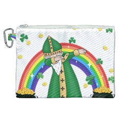  St  Patrick  Dabbing Canvas Cosmetic Bag (xl) by Valentinaart