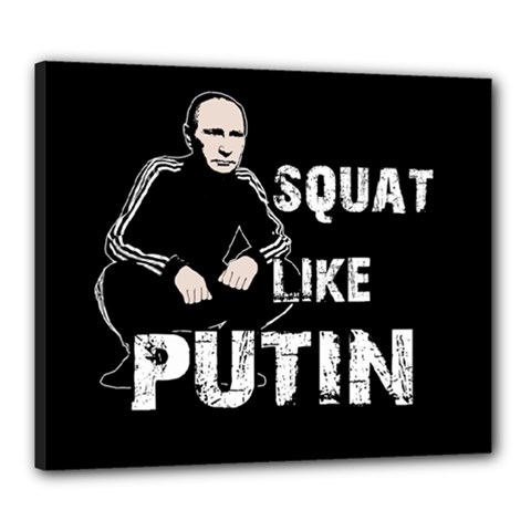 Squat Like Putin Canvas 24  X 20  by Valentinaart