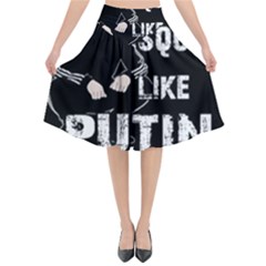 Squat Like Putin Flared Midi Skirt