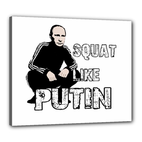 Squat Like Putin Canvas 24  X 20  by Valentinaart
