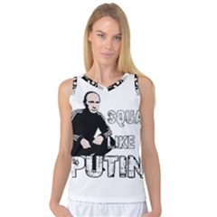 Squat Like Putin Women s Basketball Tank Top by Valentinaart