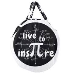 Pi Day Giant Round Zipper Tote by Valentinaart