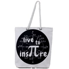 Pi Day Full Print Rope Handle Tote (large) by Valentinaart