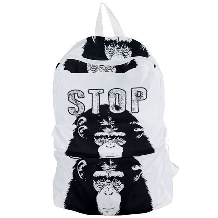 Stop Animal Abuse - Chimpanzee  Foldable Lightweight Backpack