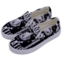 Animal Liberation Front - Chimpanzee  Kids  Canvas Slip Ons by Valentinaart