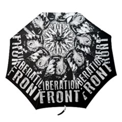 Animal Liberation Front - Chimpanzee  Folding Umbrellas by Valentinaart