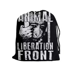 Animal Liberation Front - Chimpanzee  Drawstring Pouches (extra Large)