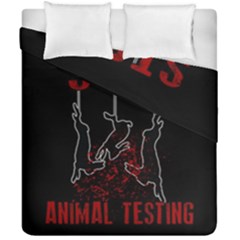 Stop Animal Testing - Rabbits  Duvet Cover Double Side (california King Size)