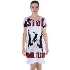 Stop Animal Testing - Rabbits  Short Sleeve Nightdress