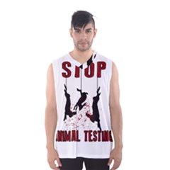 Stop Animal Testing - Rabbits  Men s Basketball Tank Top