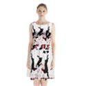 Stop Animal Testing - Rabbits  Sleeveless Waist Tie Chiffon Dress View1