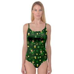 St Patricks Day Pattern Camisole Leotard  by Valentinaart