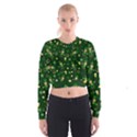 St Patricks day pattern Cropped Sweatshirt View1