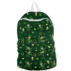 St Patricks Day Pattern Foldable Lightweight Backpack by Valentinaart