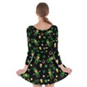 St Patricks day pattern Long Sleeve Skater Dress View2