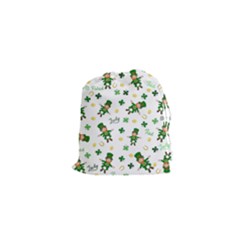 St Patricks Day Pattern Drawstring Pouches (xs)  by Valentinaart