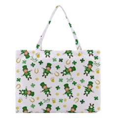 St Patricks Day Pattern Medium Tote Bag by Valentinaart