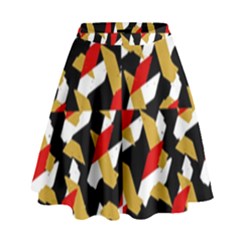 Colorful Abstract Pattern High Waist Skirt by dflcprints