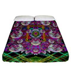 The Most Beautiful Planet Is Earth On The Sky Fitted Sheet (queen Size) by pepitasart