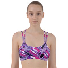 Purlpe Retro Pop Line Them Up Sports Bra