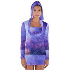 Galaxy Long Sleeve Hooded T-shirt