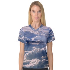 In The Clouds V-neck Sport Mesh Tee