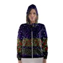 Snowy Roses Hooded Wind Breaker (Women) View1