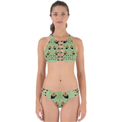 Lady Panda With Hat And Bat In The Sunshine Perfectly Cut Out Bikini Set by pepitasart