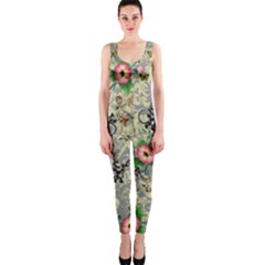 Angel Floral One Piece Catsuit