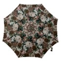 Rose Bushes Brown Hook Handle Umbrellas (Medium) View1