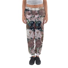 Rose Bushes Brown Women s Jogger Sweatpants by snowwhitegirl