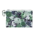 Rose Bushes Green Canvas Cosmetic Bag (Medium) View1