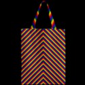 Gay Pride Flag Rainbow Chevron Stripe Zipper Classic Tote Bag View2