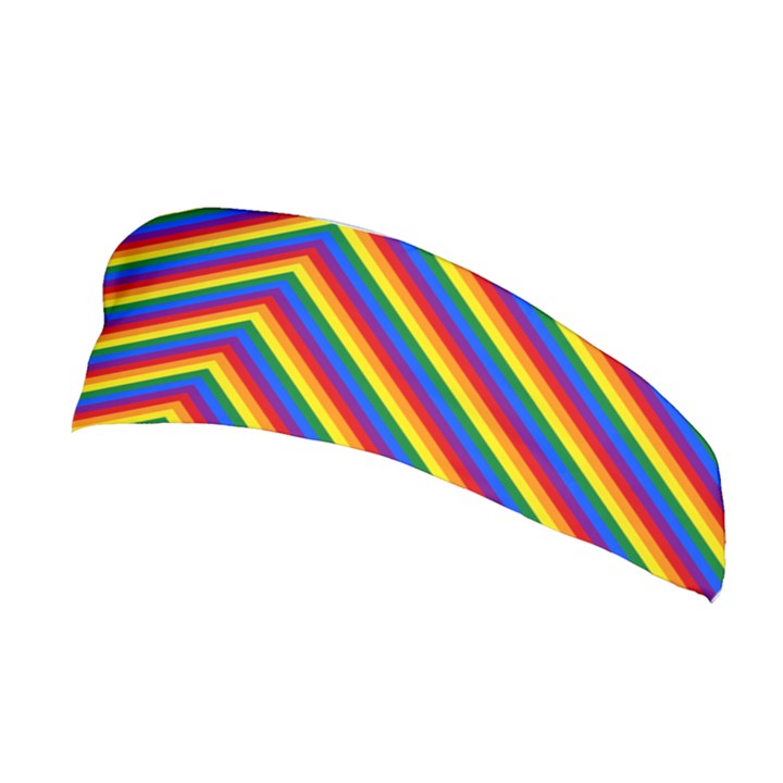 Gay Pride Flag Rainbow Chevron Stripe Stretchable Headband