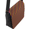 Gay Pride Flag Candy Cane Diagonal Stripe Flap Messenger Bag (L)  View2